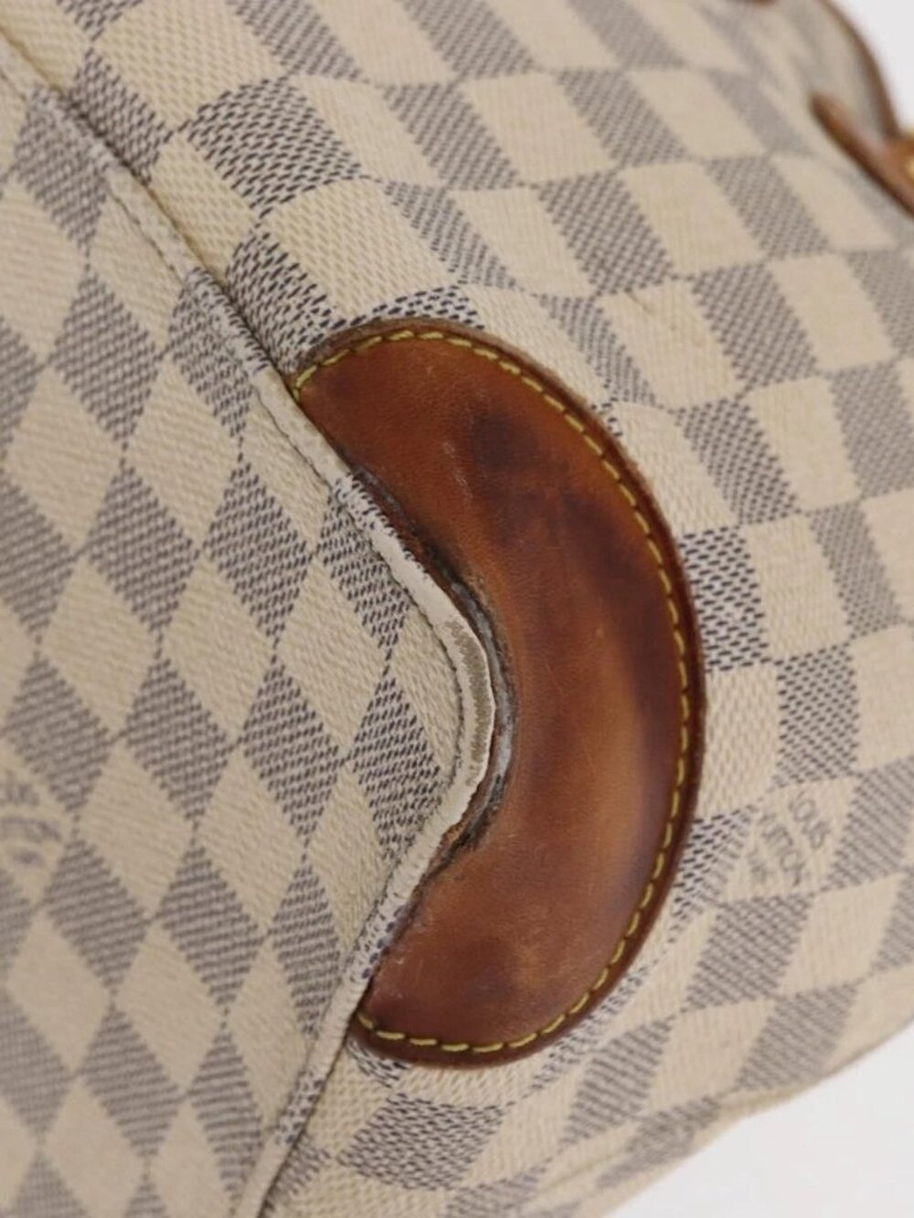 LOUIS VUITTON Damier Azur Hampstead MM Tote Bag N51206 LV Auth 169626 - Picture 3 of 16